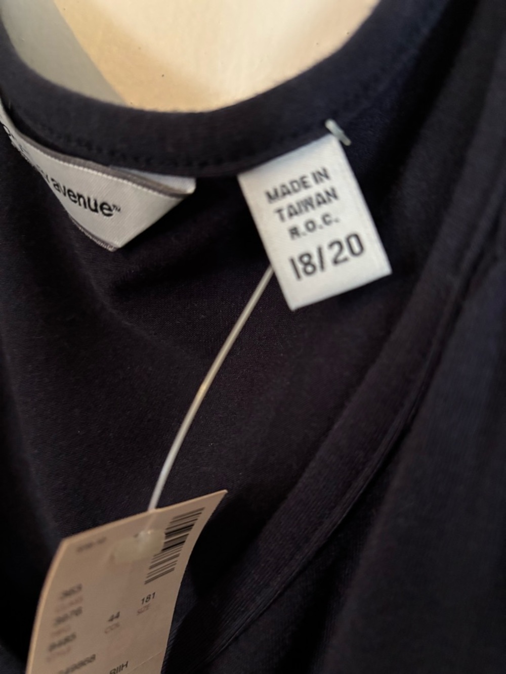 Avenue Soft Navy V-Neck Top